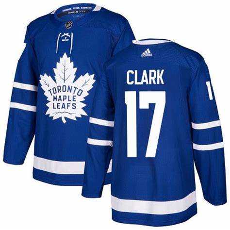 Men%27s Maple Leafs #17 Wendel Clark Blue Home Adidas Stitched NHL Jersey Dzhi->new york rangers->NHL Jersey